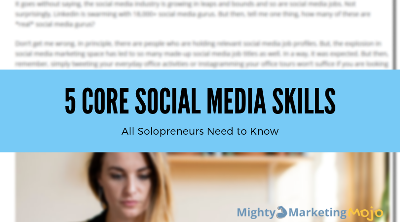5 Core social media skills post