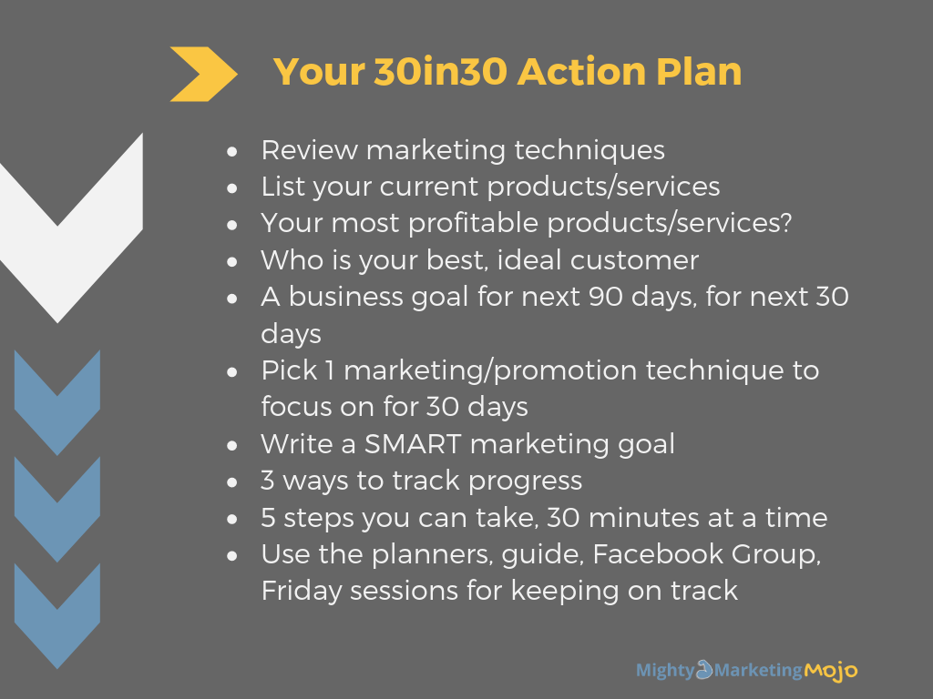 Your 30in30 Marketing Challenge Action Plan