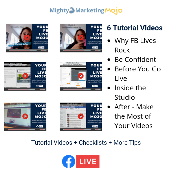 Facebook Live video training course videos 