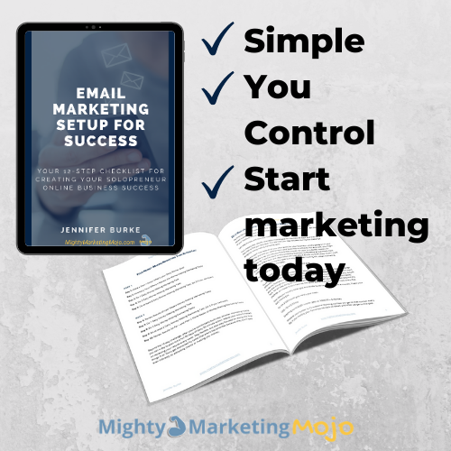 Digital Download Guide Email Marketing Setup for Success checklist