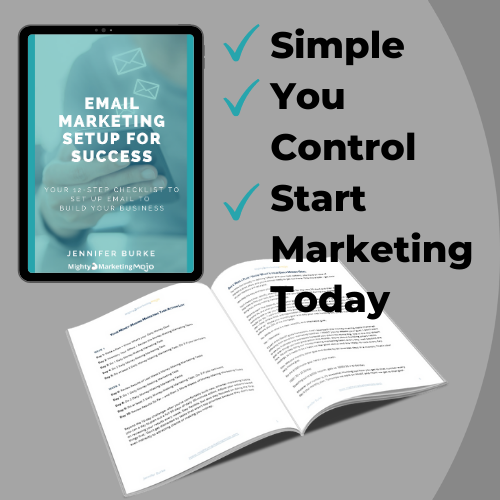 Mighty Marketing Mojo Email Setup checklist digital book